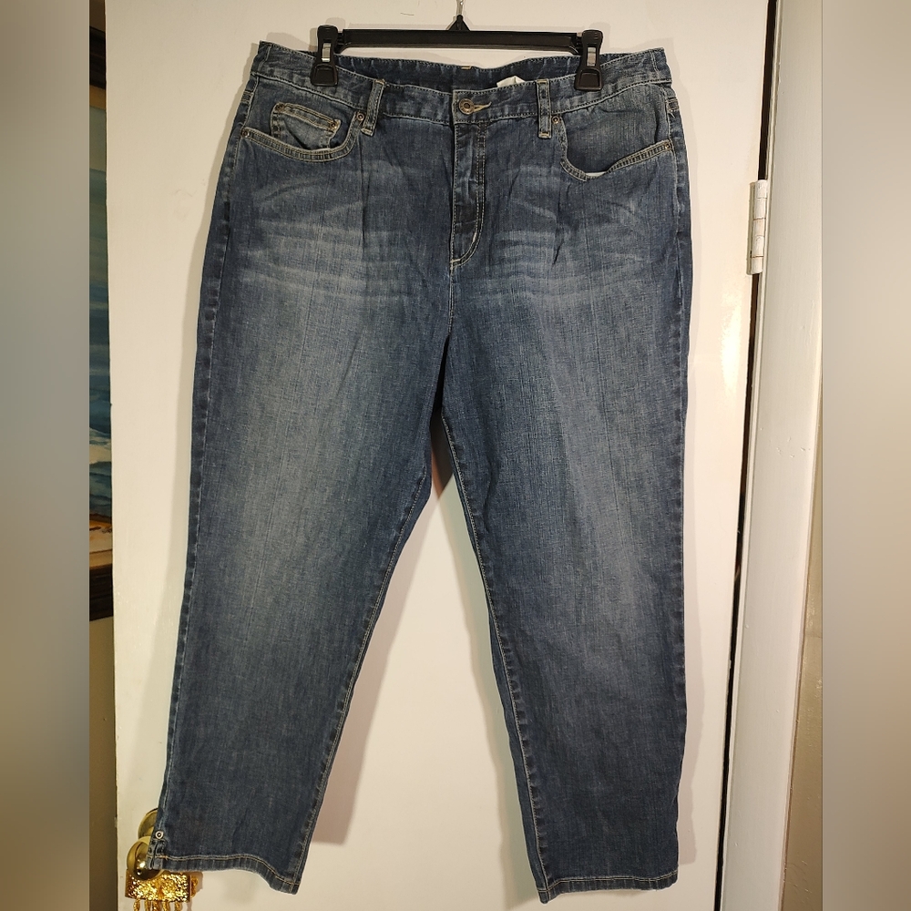 Talbots Petite Stretch Blue Denim Jeans Size 16P